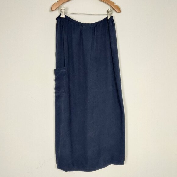 Carrina Belle Women's Cargo Skirt Sz 14 Navy Rayon Blend Casual Summer Outerwear - Picture 1 of 9